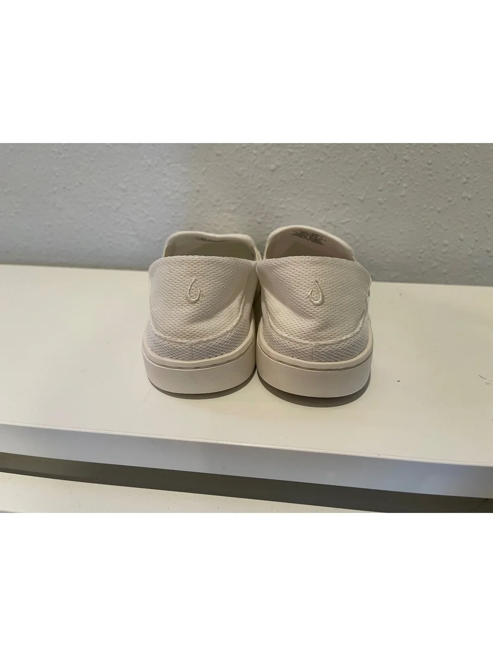Women's White Slip-On Loafers Size US 8.5 EUR 38.5